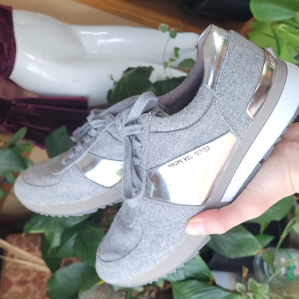 Michael Kors Gray and Silver sneaker size 8.5